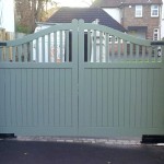 C2 Croft Painted Automated Driveway Gate