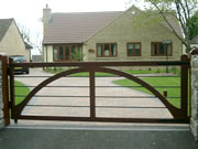 Winchester wooden driveway gate